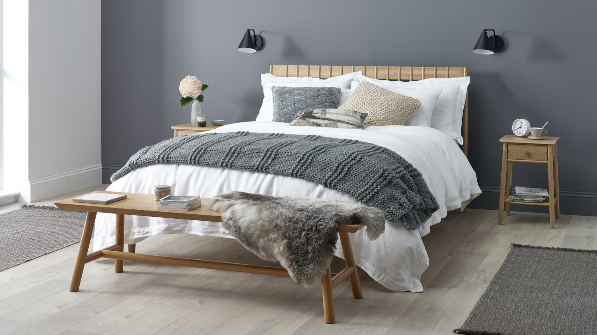 A herdysleep mattress in a bedroom