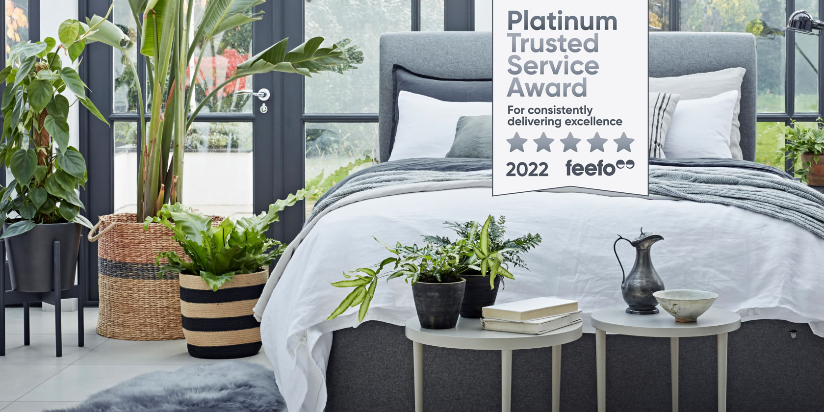 Herdysleep Mattress Platinum Trusted Service Award 2022 Feefo